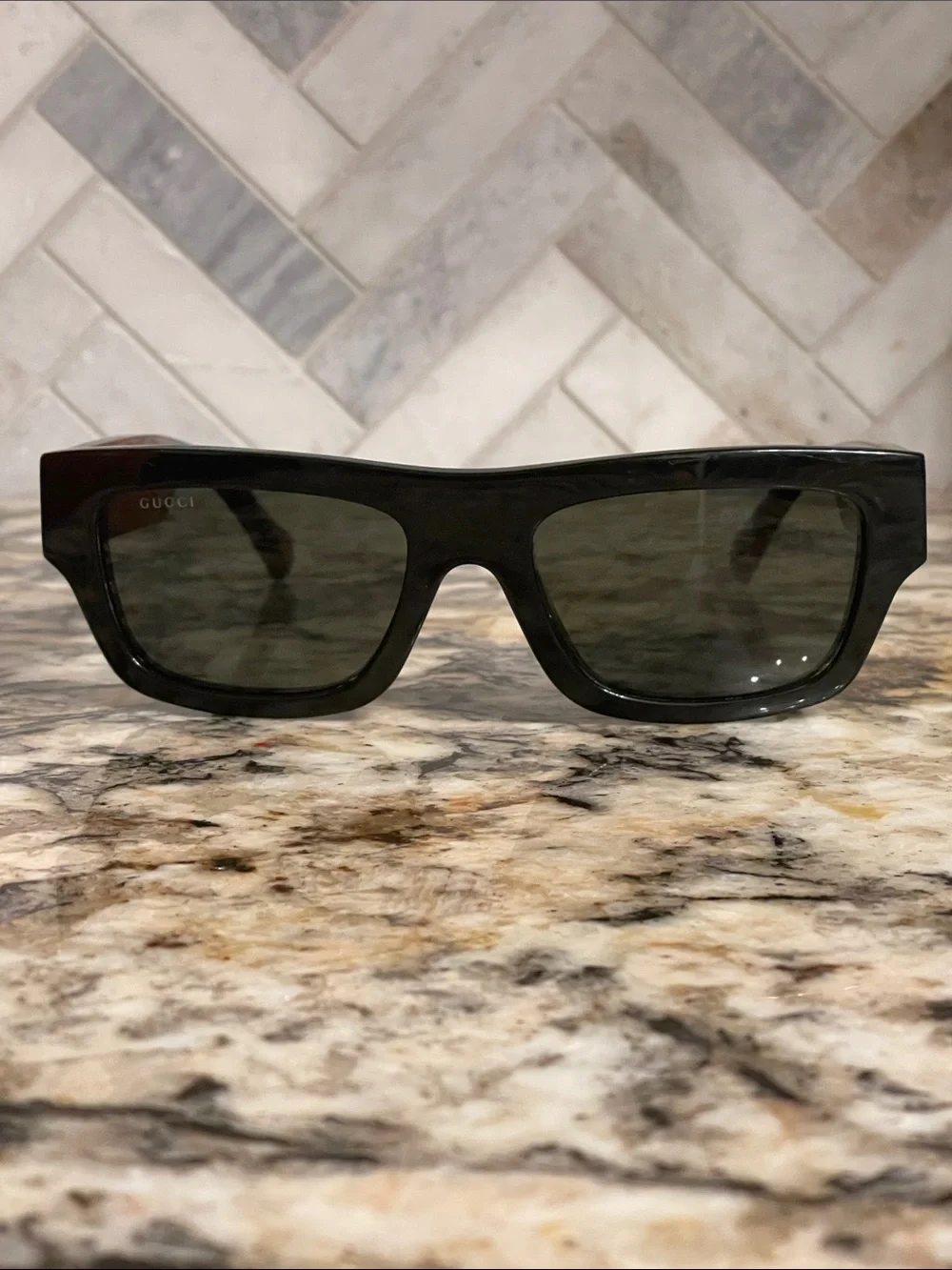 Gucci Black and Tortoiseshell Sunglasses
